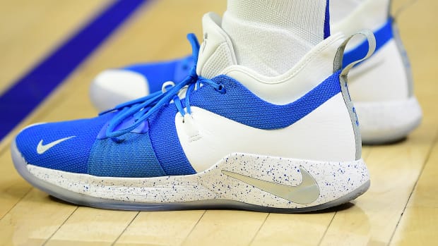 Paul George wearing a Nike PG 2 PE.